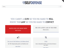 Tablet Screenshot of lawofselfdefense.com